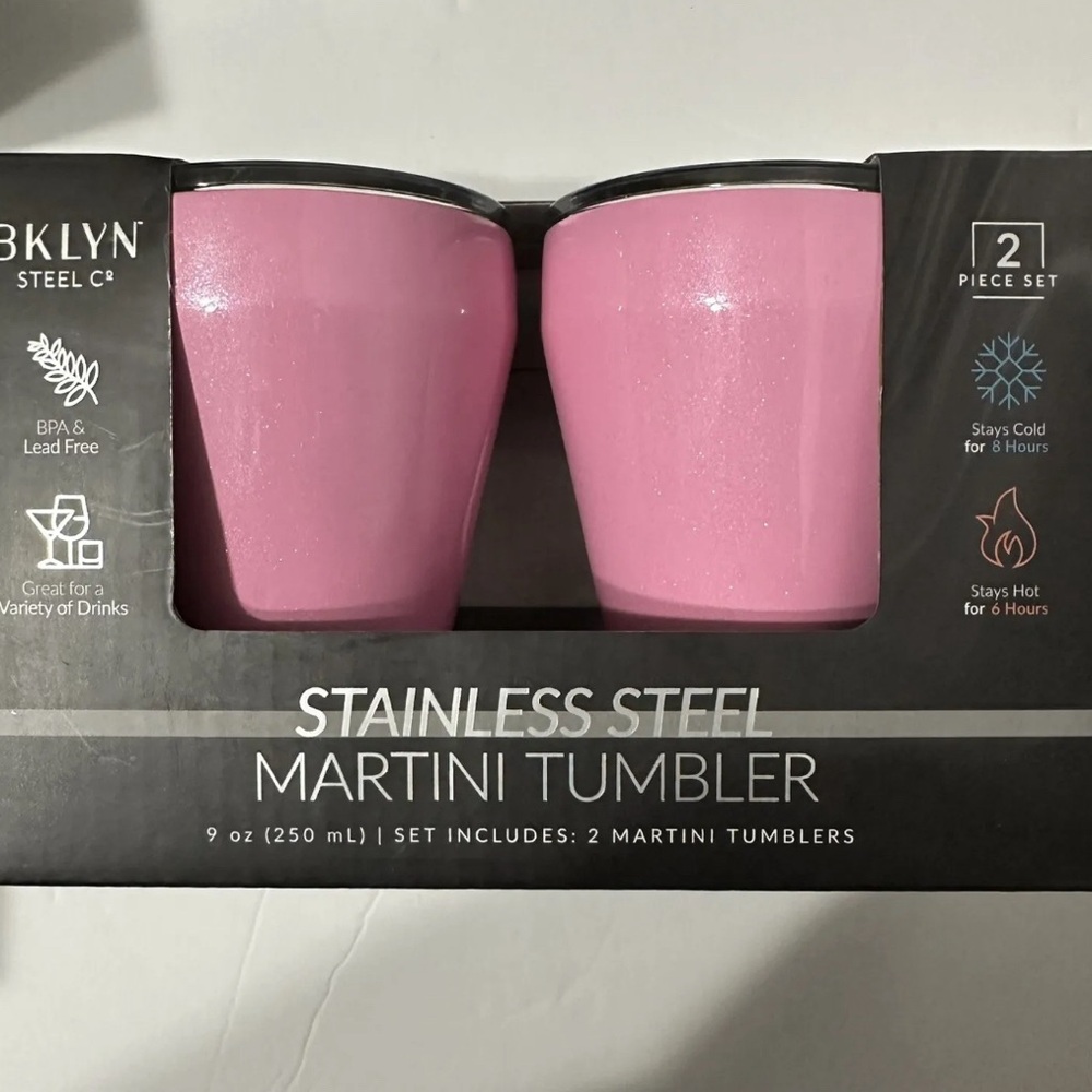 Stainless steel martini tumbler